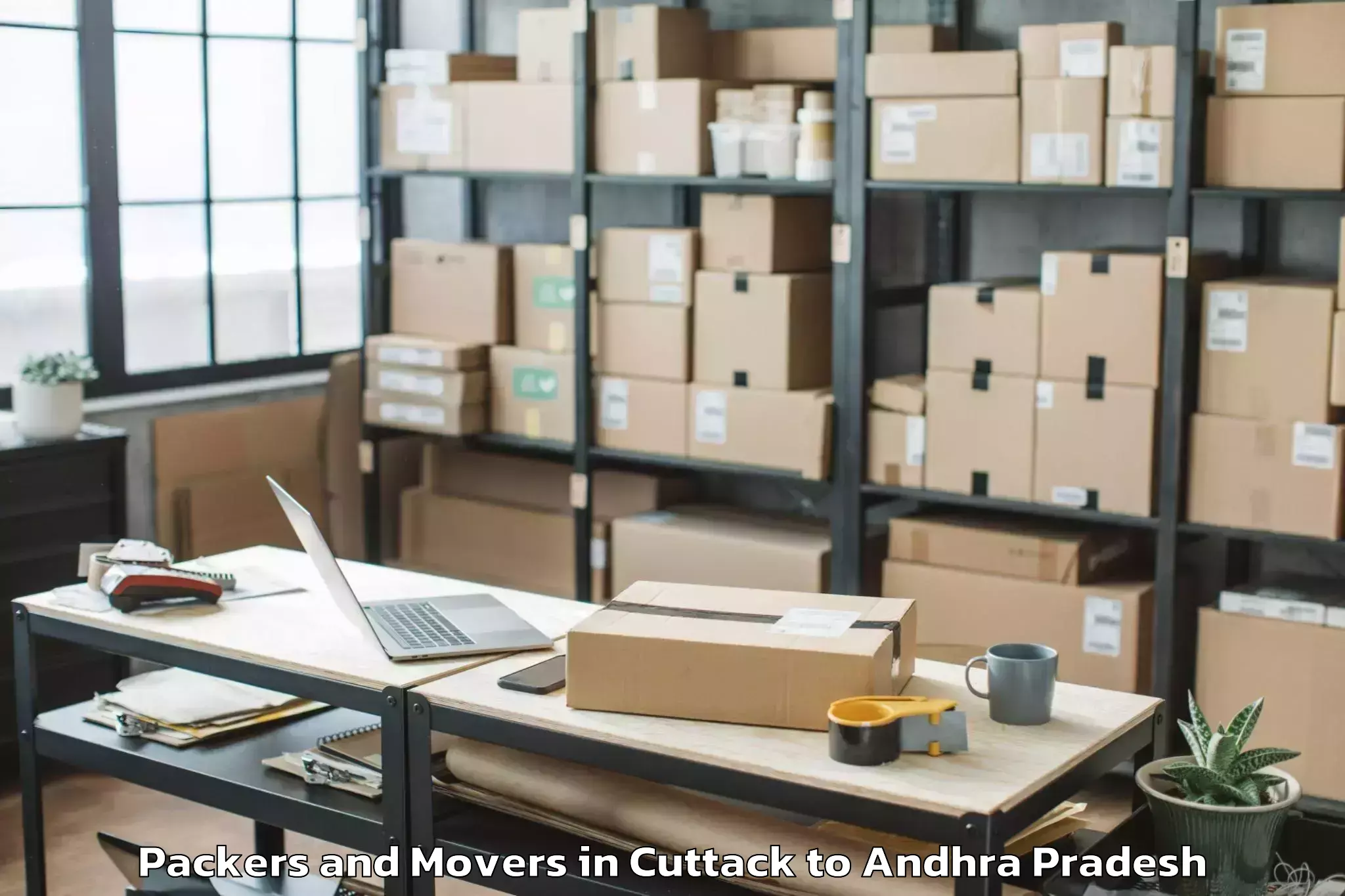 Top Cuttack to Narasannapeta Packers And Movers Available